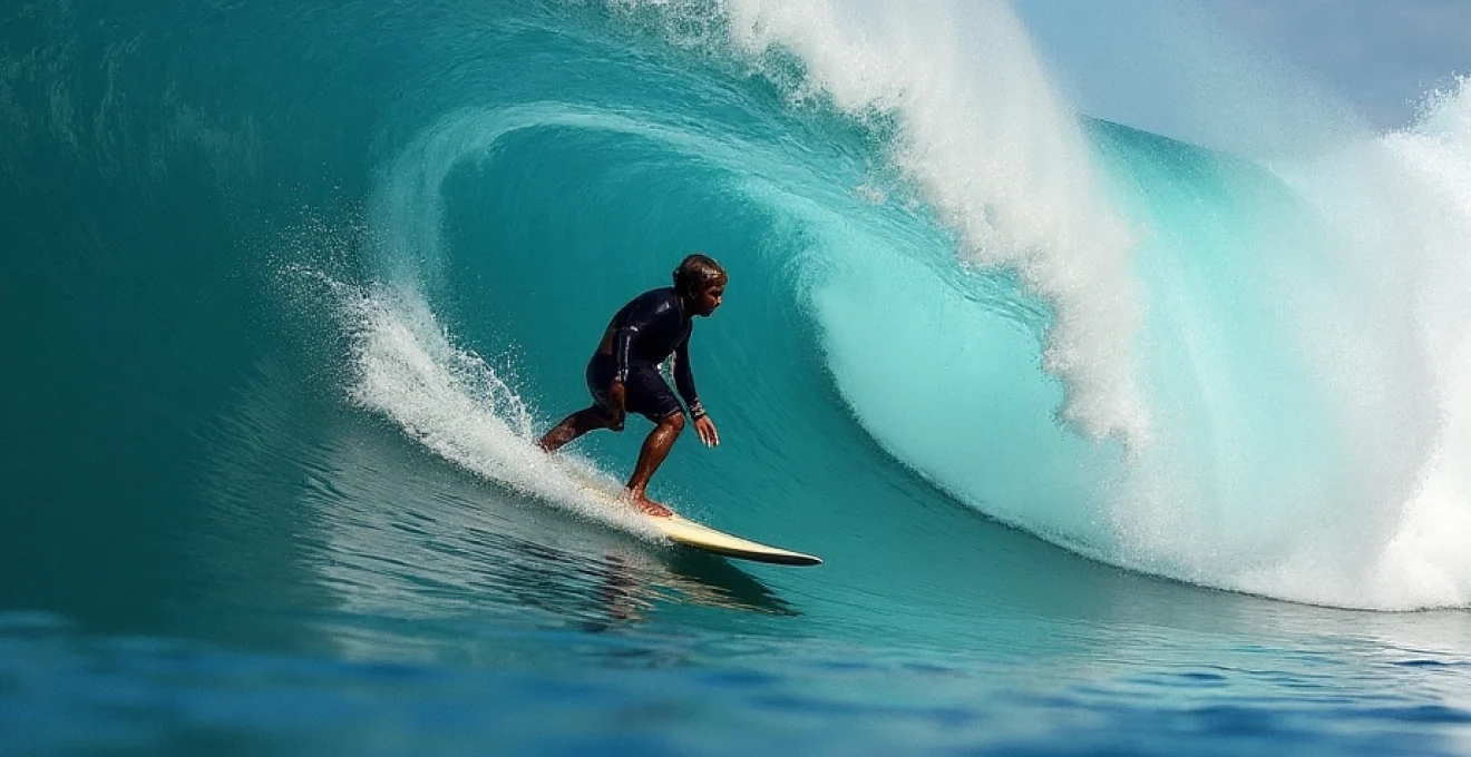 tropical surfing