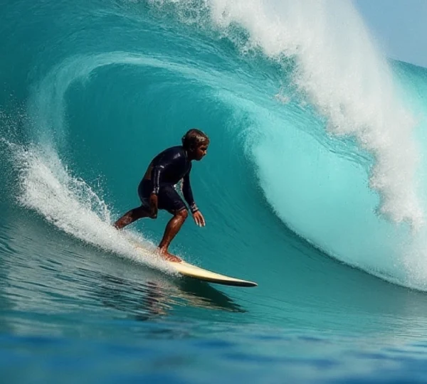 tropical surfing